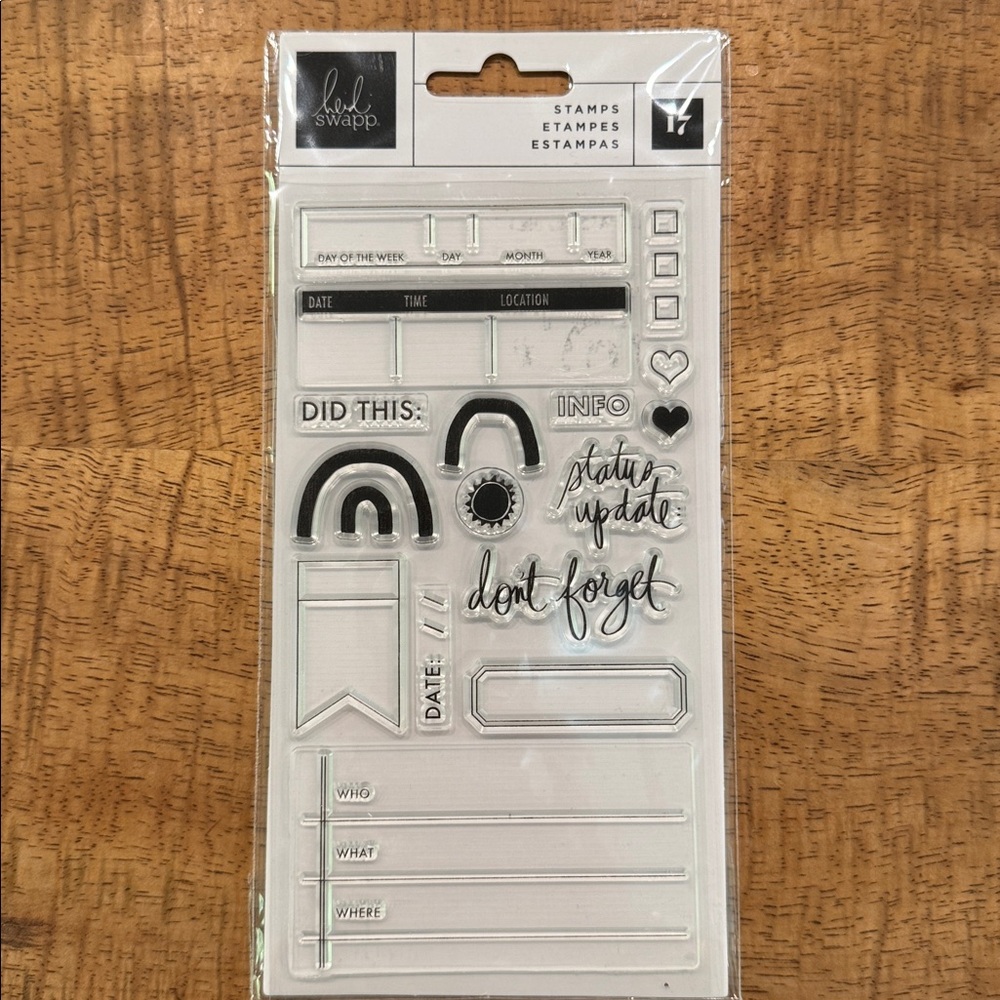 Heidi Swapp Stamp Society Alphabet and Number Stamp Set